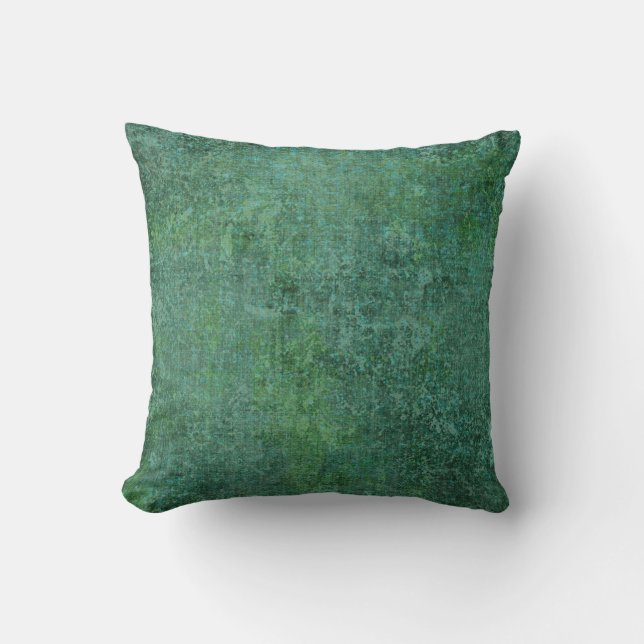 Coussin vert marbisé (Recto)