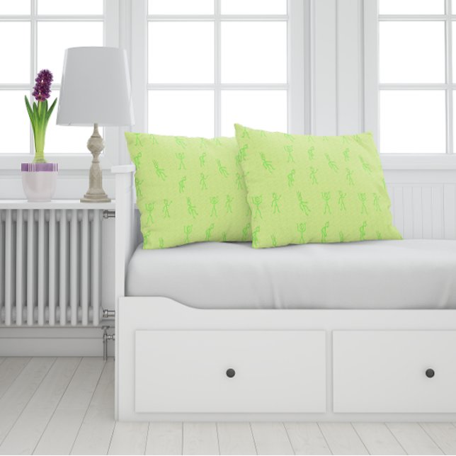 Coussin Vert mignon pour enfant tiré (Créateur téléchargé)