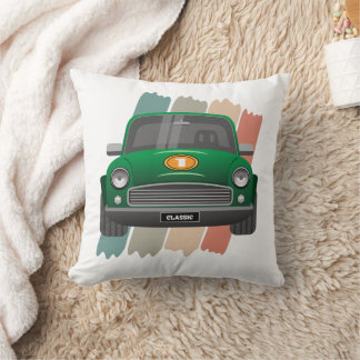 Coussin Vert mini voiture classique