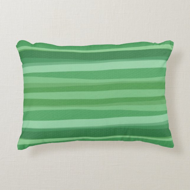 coussin vert motif courbé (Devant)