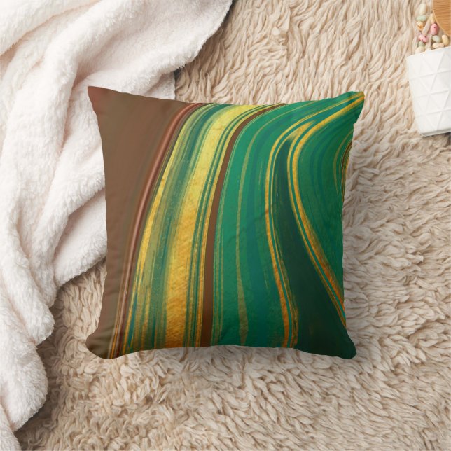 Coussin vert, naturel, décoration de la maison, abstrait,  (Couverture)