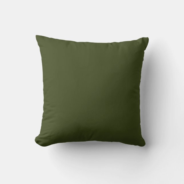 Coussin Vert olive foncé (Recto)