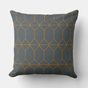 Coussin Vert, or, simple, rétro, élégante illustration