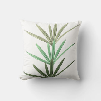 Coussin Vert sur Blanc