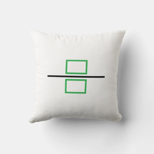 Coussin vert symétrie (Verso)