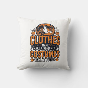 Coussin Vêtements Halloween Vintage Chemise Déclaration de