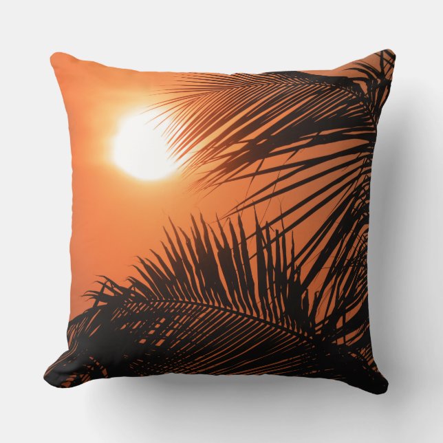 Coussin Vibe du coucher du soleil (Recto)