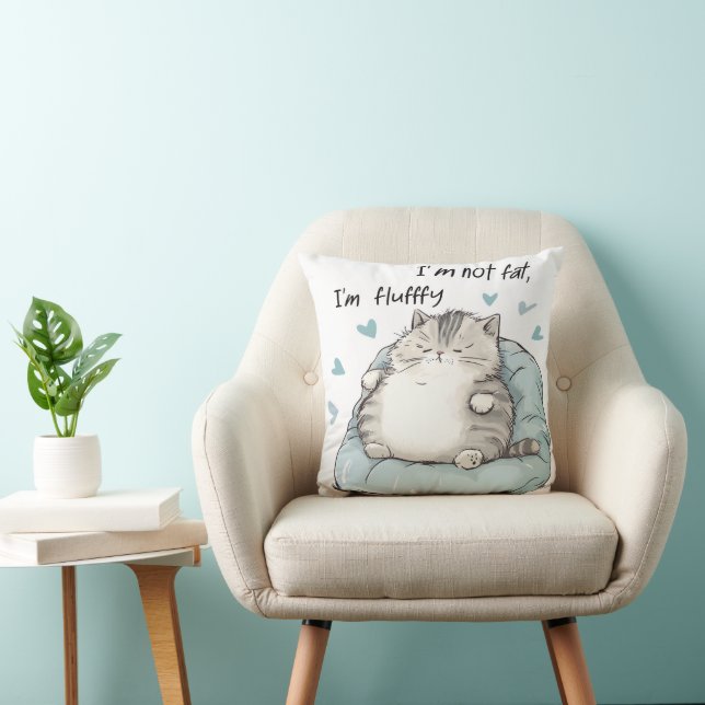 Coussin Vibes Chubby Chat Chill (Chaise)