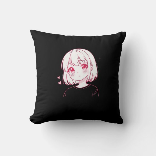 Coussin "Vibes d'amour d'anime" (Recto)
