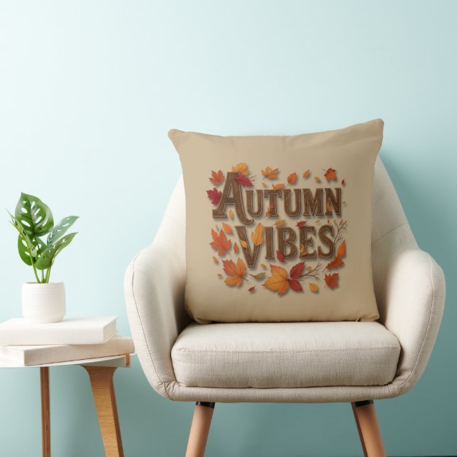 Coussin Vibes d'automne Lancer l'oreiller (Chaise)