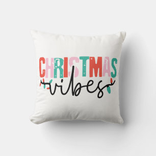 Coussin Vibes de Noël Ho Ho Ho Christmas Jeu d'oreiller