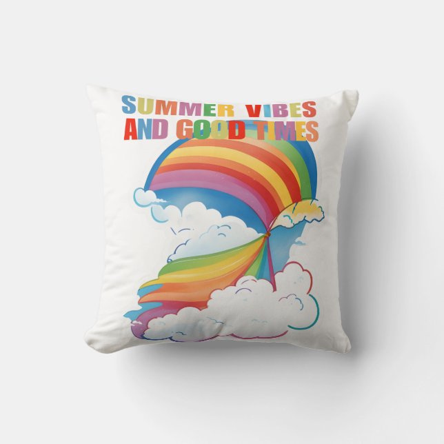 Coussin Vibes d'été (Recto)