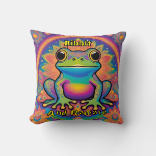 Coussin Vibes Super de grenouille de boeuf rayonné