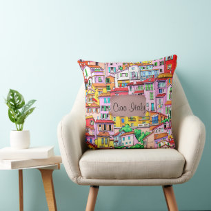 Coussin Vibrant façade italienne