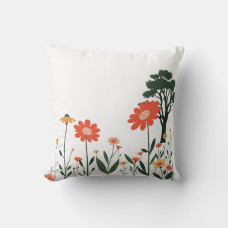 Coussin Vibrant Nature Art for Home & Gifts | Pillow