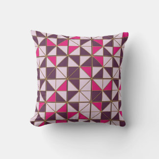 Coussin Vibrant Nubian Geometric Throw Pillow | African Et