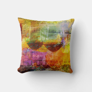 Coussin Vibrant Wine Throw Pillow