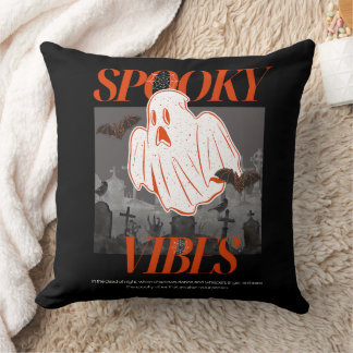 Coussin Vibrations effrayantes Halloween Fantôme