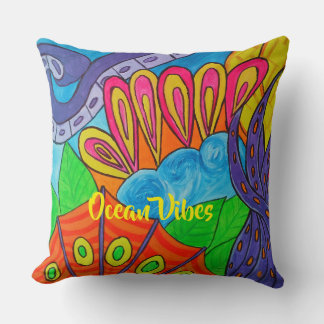 Coussin Vibrations Océaniques Fantaisie Sous-Marine Fantas