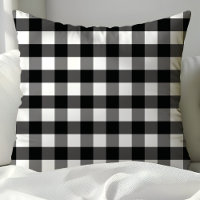 Vichy Tamisé Rustique Buffle Noir Et Blanc