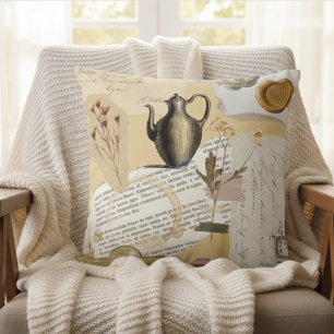 Coussin Victorian Stickers Vintage