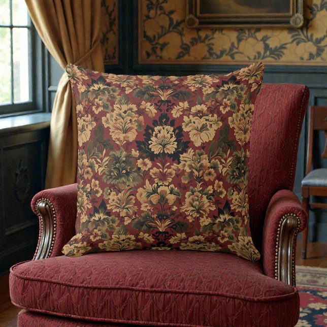 Coussin Victorian Vintage Floral (Créateur téléchargé)