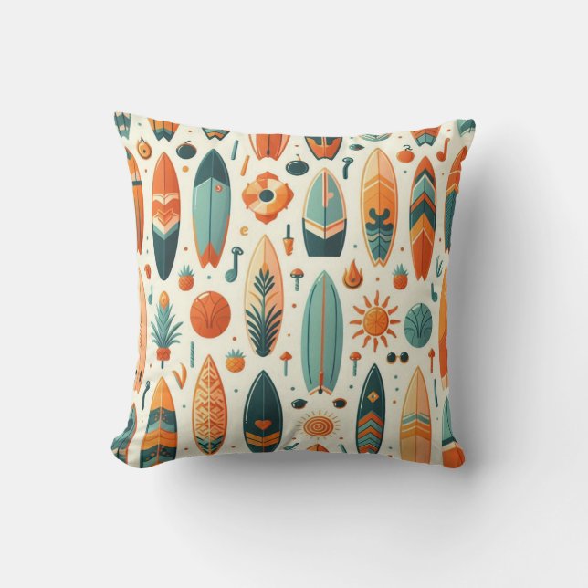 Coussin Vie de surf (Recto)