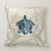 Vie marine bleue d'illustration de tortue de carte