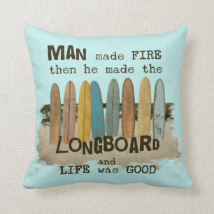Coussin Vieil humour de surfer