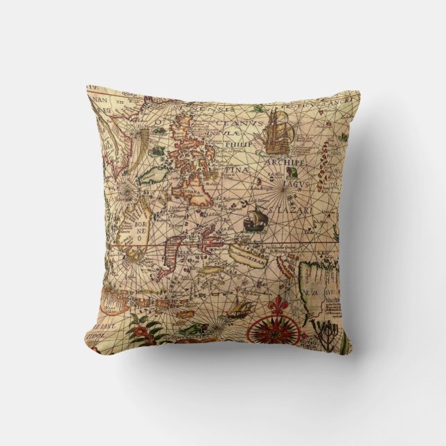 Coussin Vieille navigation (Recto)