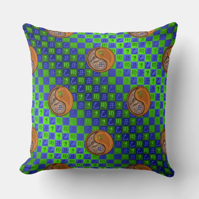 Coussin Vierge & Bœuf de Bois (Recto)