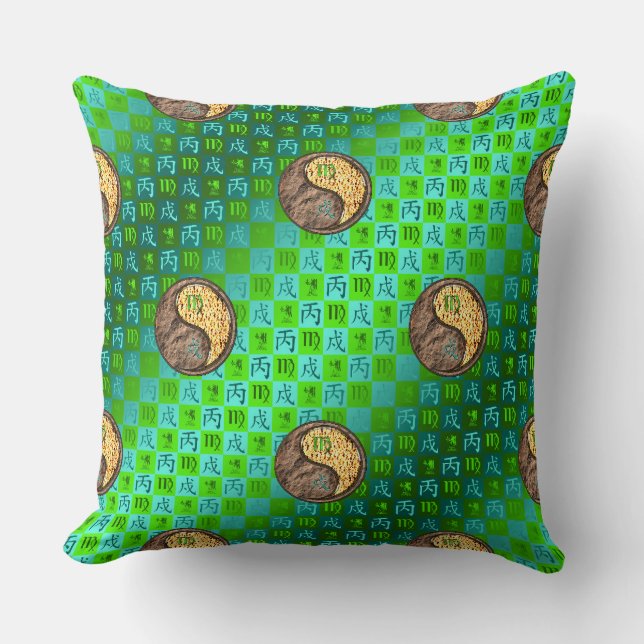 Coussin Vierge & Chien de Feu (Recto)