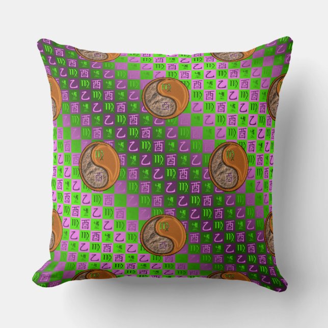 Coussin Vierge & Coq de Bois (Recto)