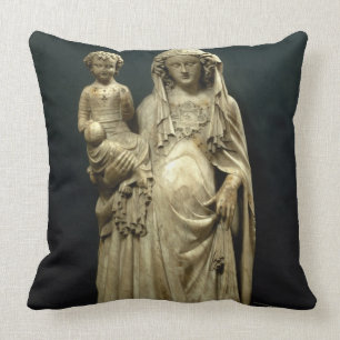 Coussin Vierge et enfant, c.1375 (albâtre)