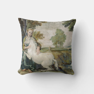 Coussin Vierge et licorne par Domenichino CIrca 1604 -
