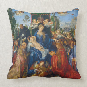 Coussin Vierge Marie Bébé Jésus Saints Anges Art religi