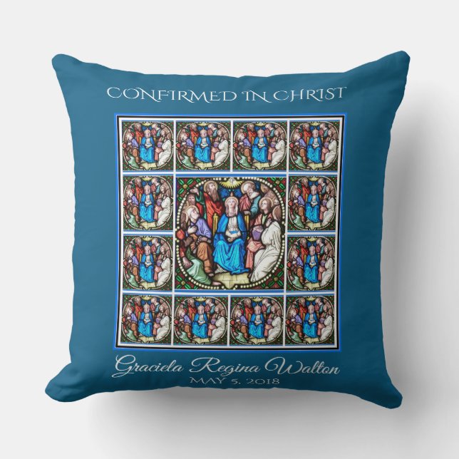 Coussin Vierge Vierge Marie Apôtres du Saint-Esprit (Recto)