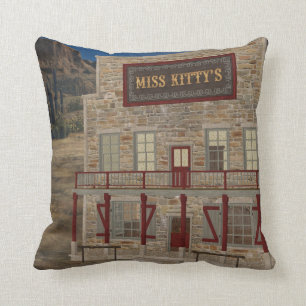 Coussin Vieux carreau de Saloon MoJo de Mlle Kitty
