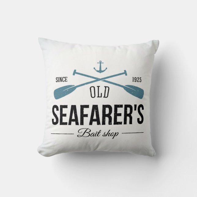 Coussin Vieux magasin d'amorce de marins (Recto)