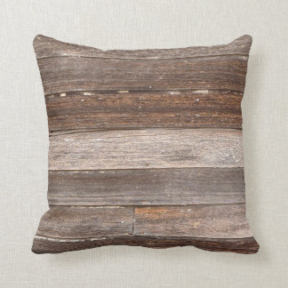 Coussin Vieux mur extérieur en bois Patiné d'une ferme