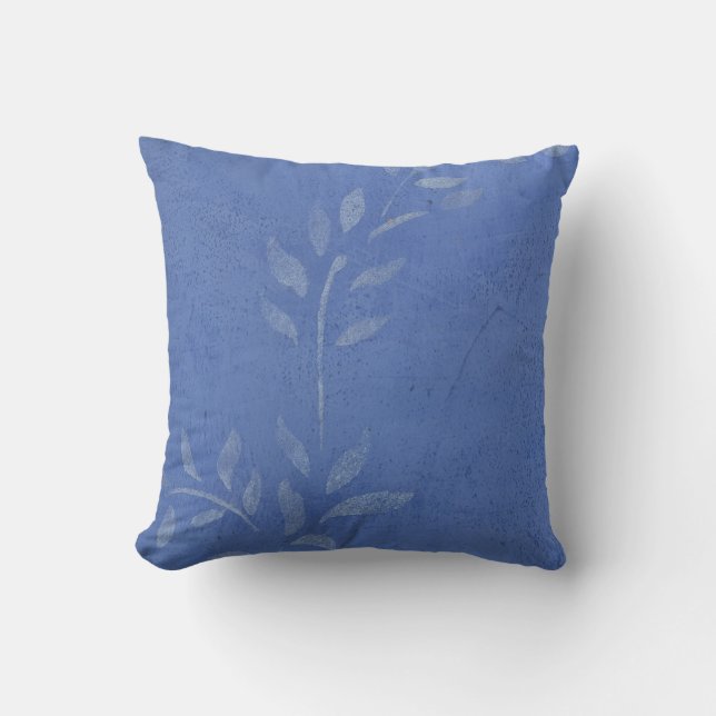 Coussin Vigne de Marbre Bleu (Recto)