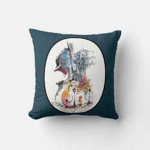 Coussin Vignette de violoncelle