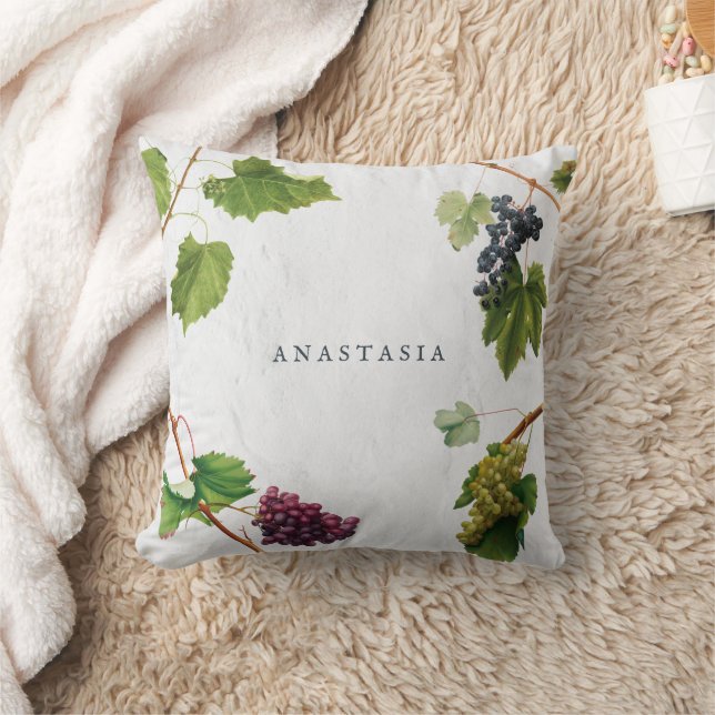 Coussin Vignoble de raisins Ile grecque méditerranéenne (Couverture)