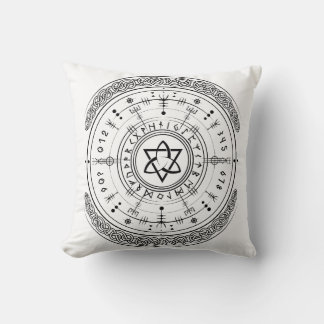 Coussin Viking Pagan Asatru Runic Compass, Runes Vegvisir