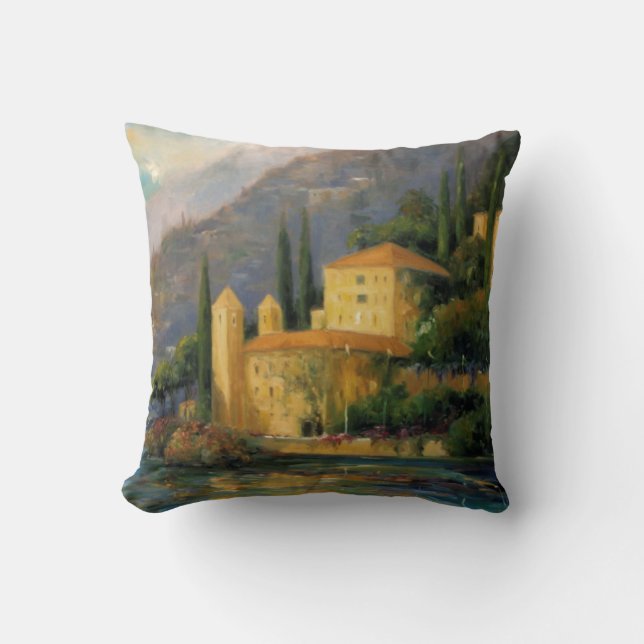 Coussin Villa de lac (Recto)
