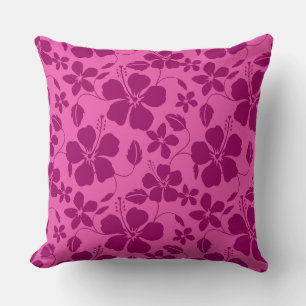 COUSSIN VIN DE BOURGOGNE HULA HAWAIEN (HIBISCUS)