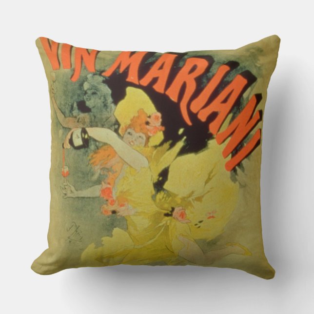 Coussin Vin de Mariani de publicité par affichage ', (Recto)