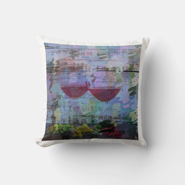 Coussin Vin Impressions Jeu d'oreiller (Recto)