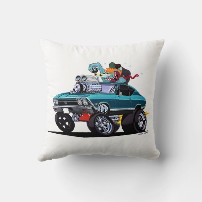 Coussin Vince Crains High Octane Art, 1968 Chevelle SS (Verso)