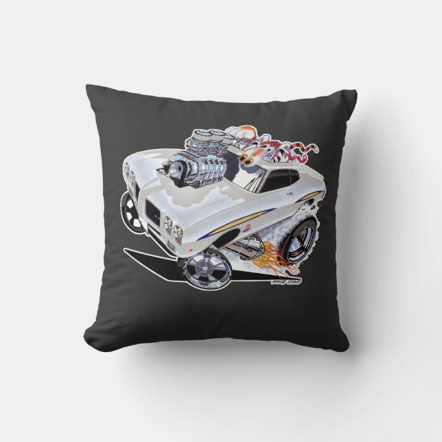 Coussin Vince Crains High Octane Art, 1970 GTO le juge (Recto)